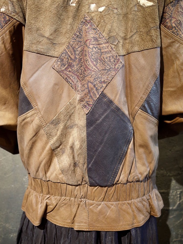 Graphic Leather Switch Blouson