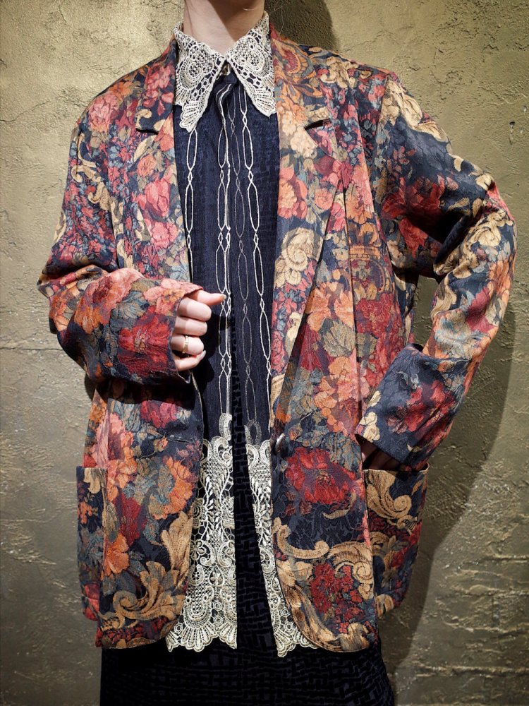 Arabesque & Flower Double Pattern Jacket