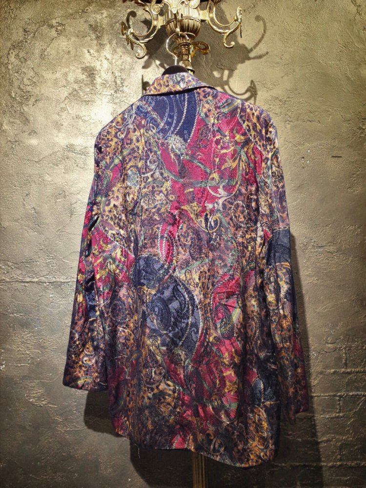 Paisley & Scarf Arabesque Double Pattern Jacket