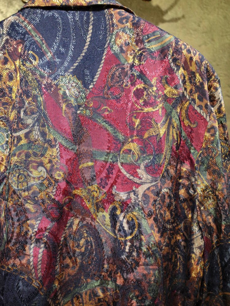 Paisley & Scarf Arabesque Double Pattern Jacket