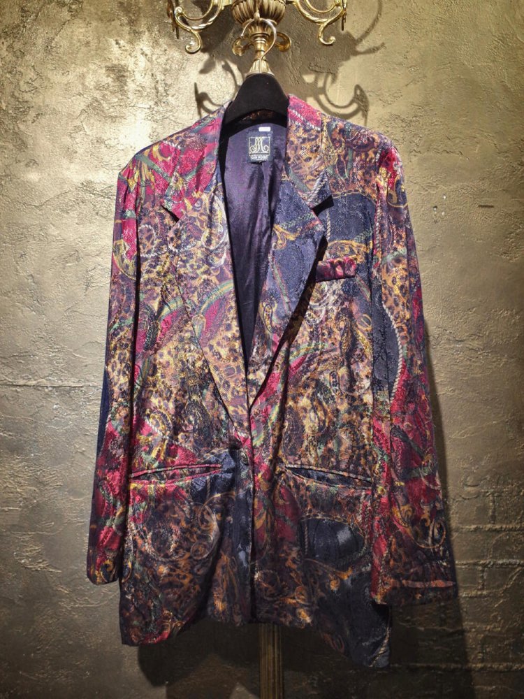 Paisley & Scarf Arabesque Double Pattern Jacket