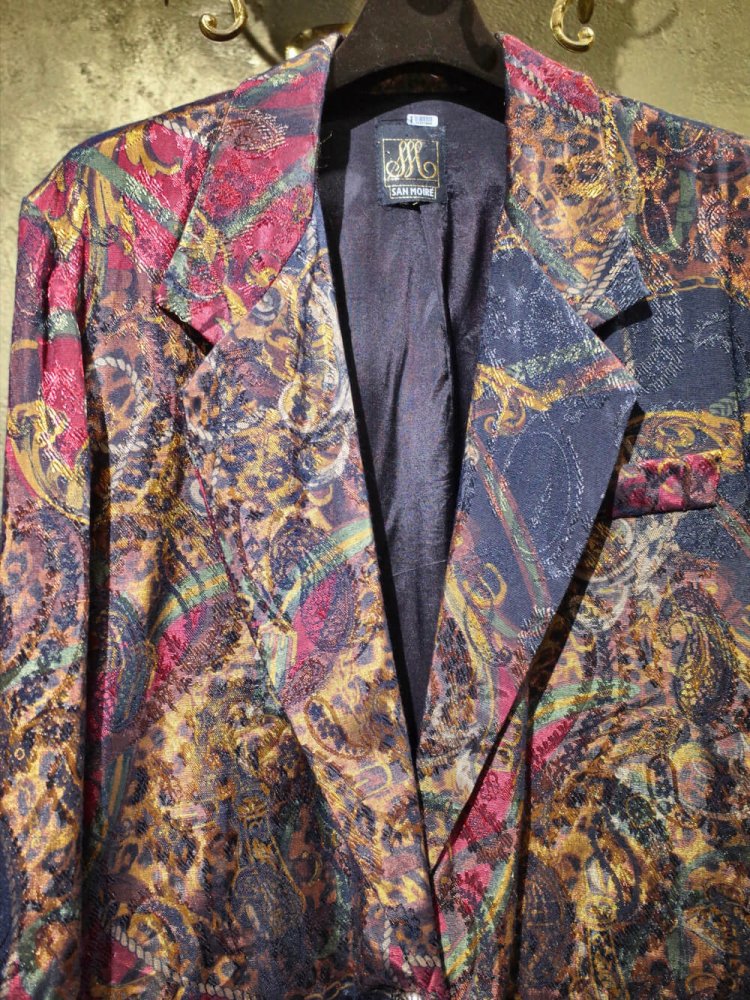 Paisley & Scarf Arabesque Double Pattern Jacket