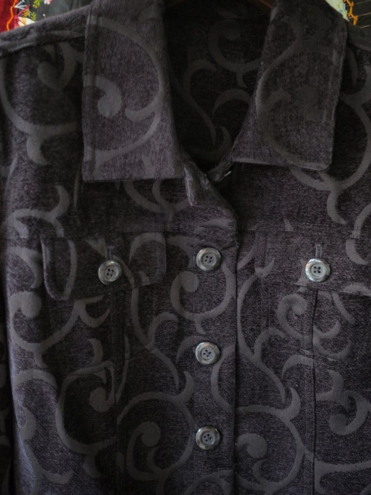 Black Art Nouveau Gobelin Jacket