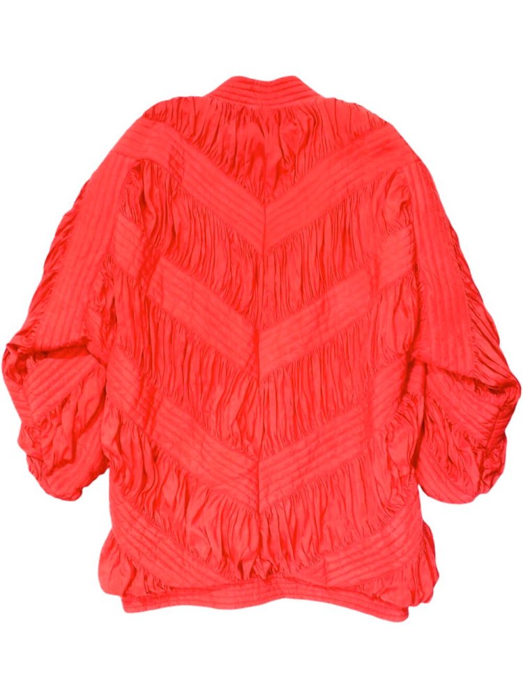 Whole Gather Red Silk Jacket