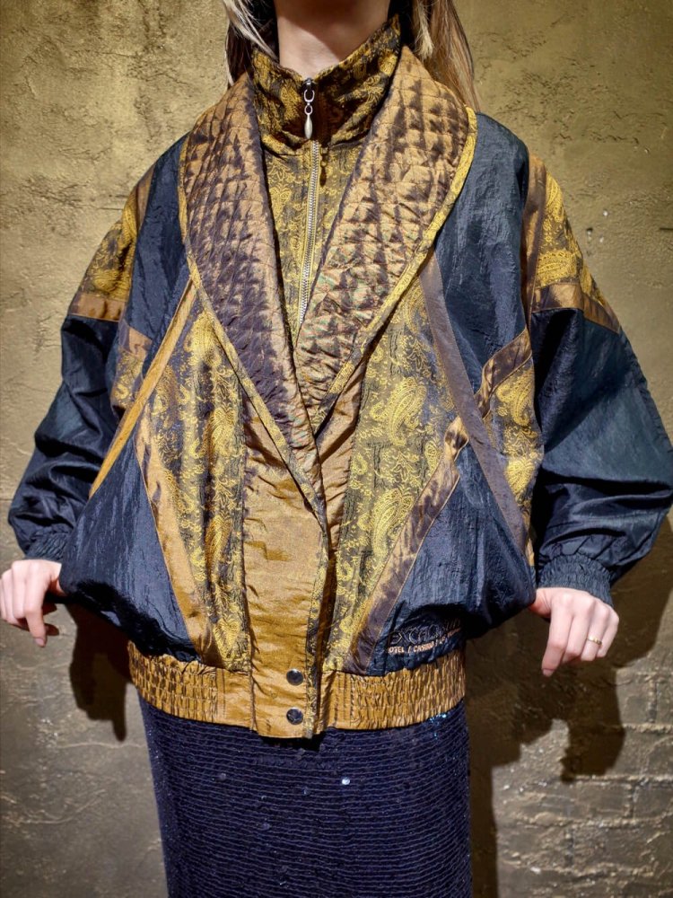 Paisley & Quilting Switch Layered Blouson