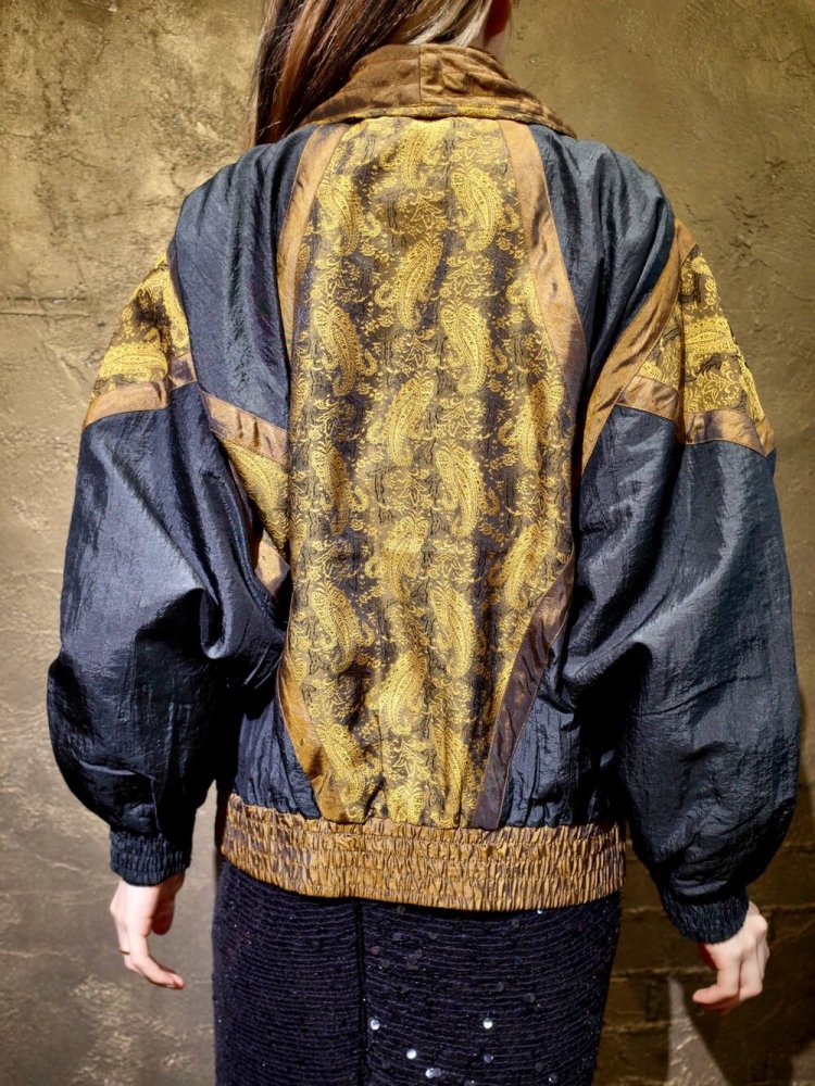 Paisley & Quilting Switch Layered Blouson