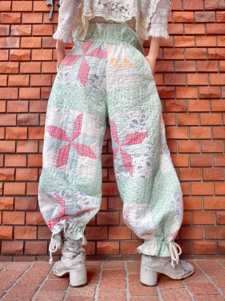 end  BelleNaruVintage Quilt Balloon Pants