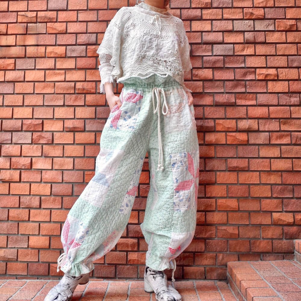 end  BelleNaruVintage Quilt Balloon Pants