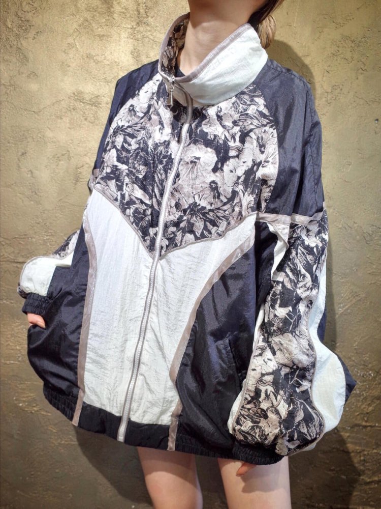 Black & White Switch Nylon Blouson