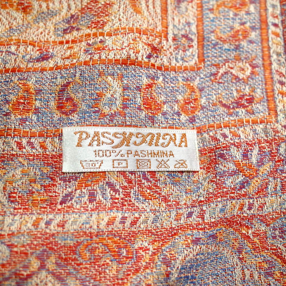 From Turkey DEADSTOCKɡPASHMINAȽ Stole #7