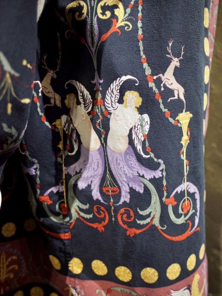 MADE IN ENGLANDArt Nouveau Eden Pattern Silk Shirt