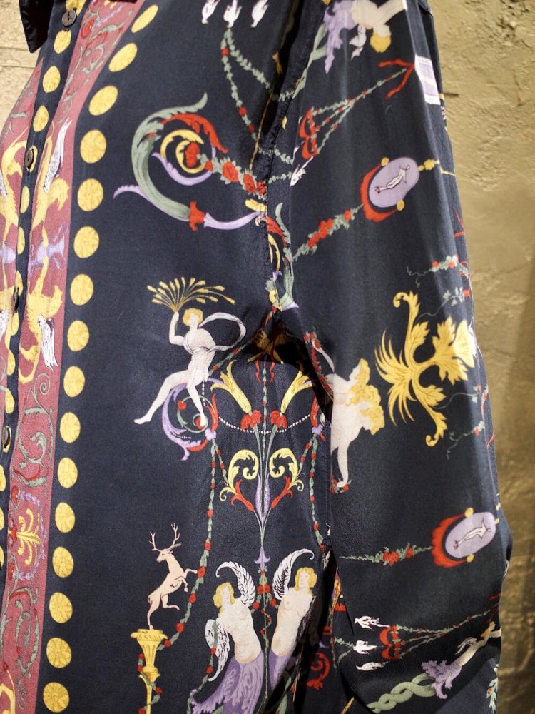 MADE IN ENGLANDArt Nouveau Eden Pattern Silk Shirt