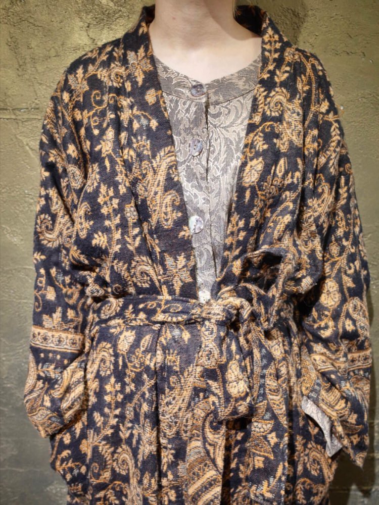 Paisley & Flower Woven Gown