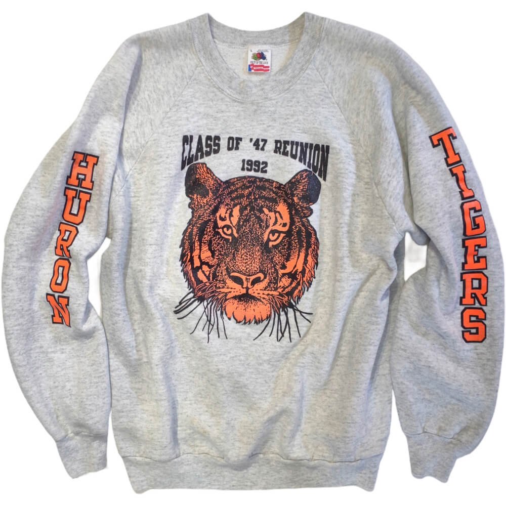 c.1992s "HURON / TIGERS" FRUIT OF THE ROOM Sweat