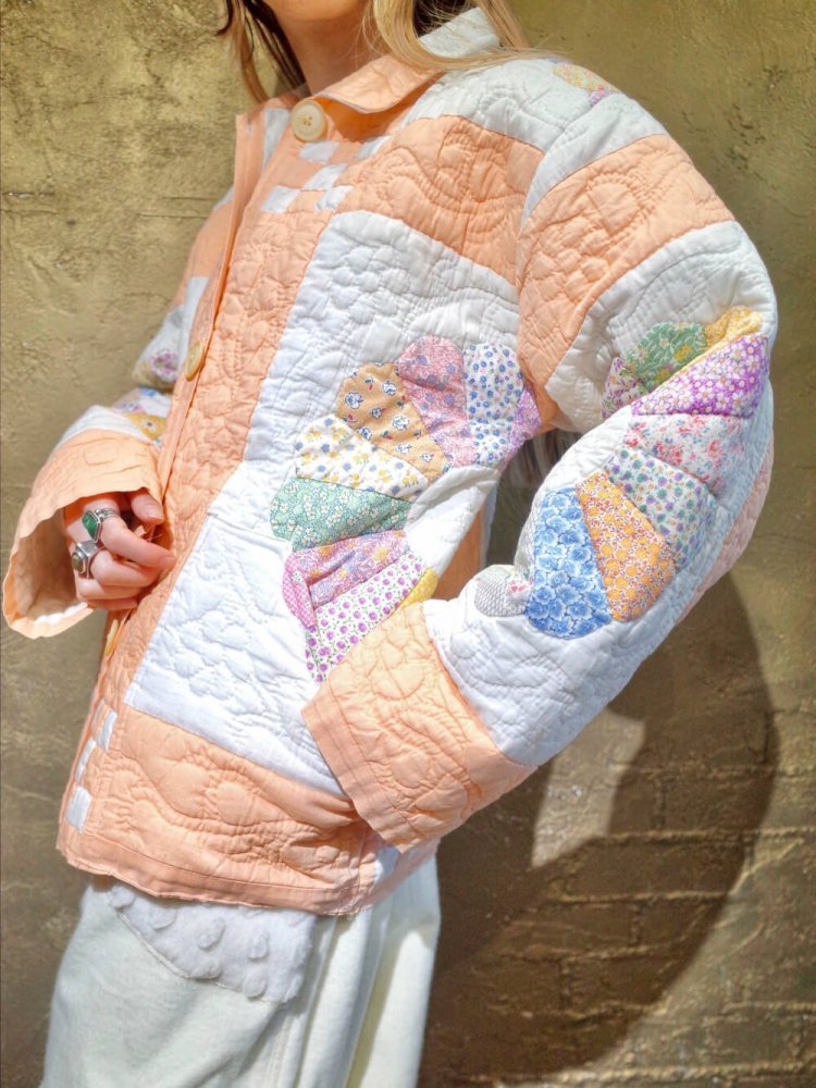 c.1950~60s Vintage Hand Quilt / ɽȡ Jacket
