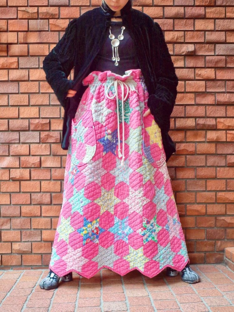 end  BelleNaruVintage Quilt Skirt