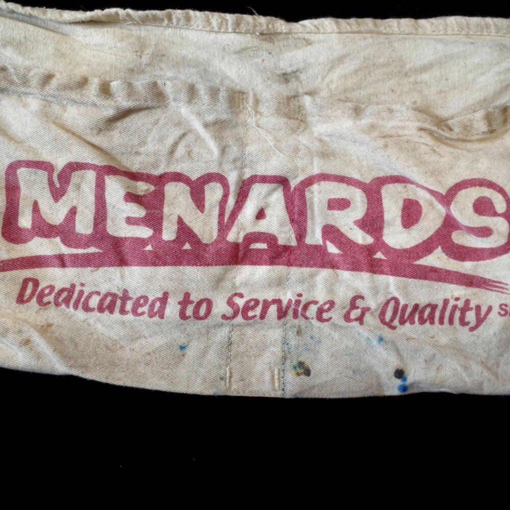 Vintage MENARDS Aging Apron
