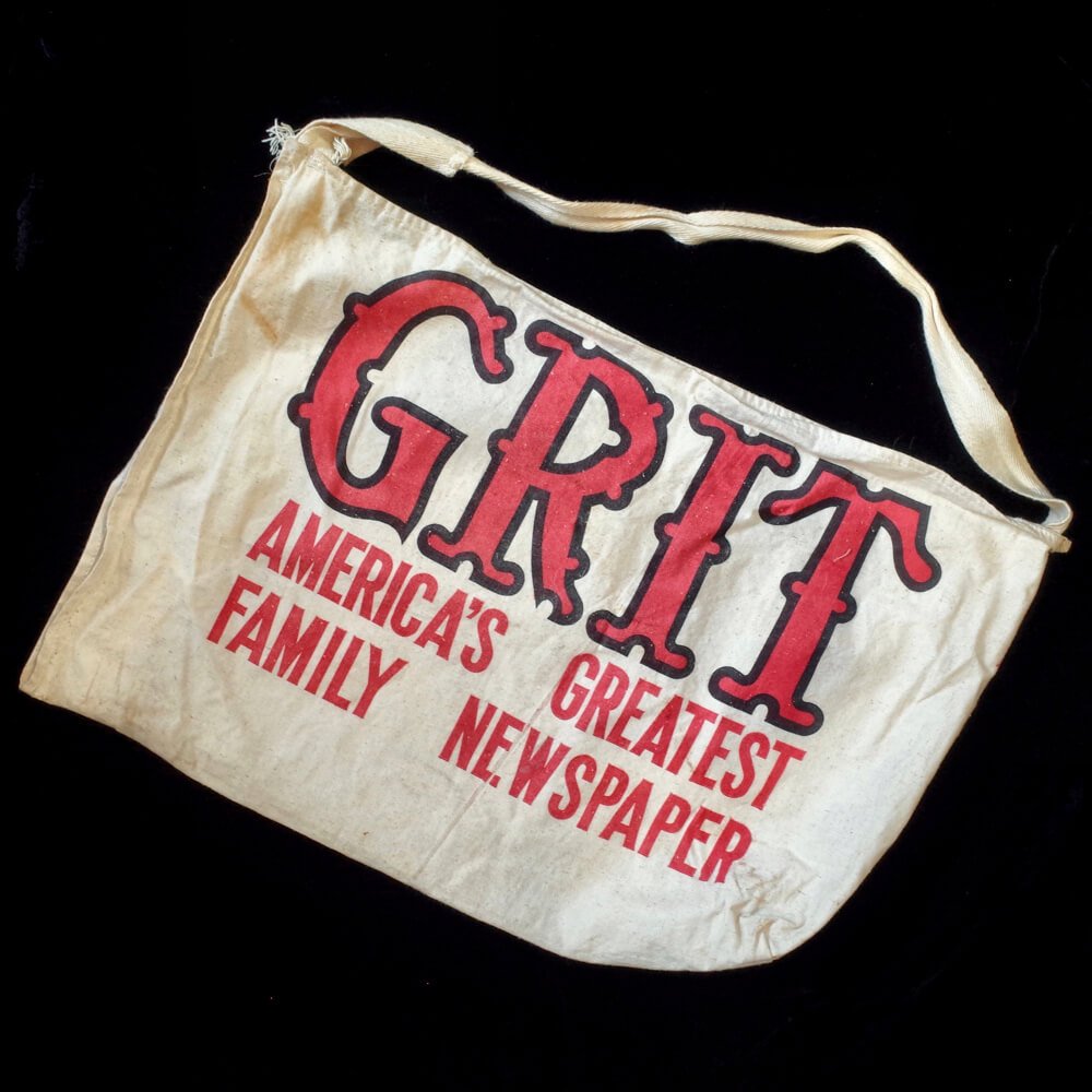 c.1960s Vintage GRIT American Newspaper Bag