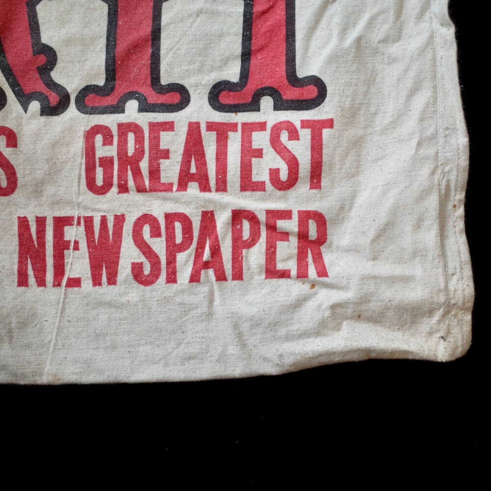 c.1960s Vintage GRIT American Newspaper Bag