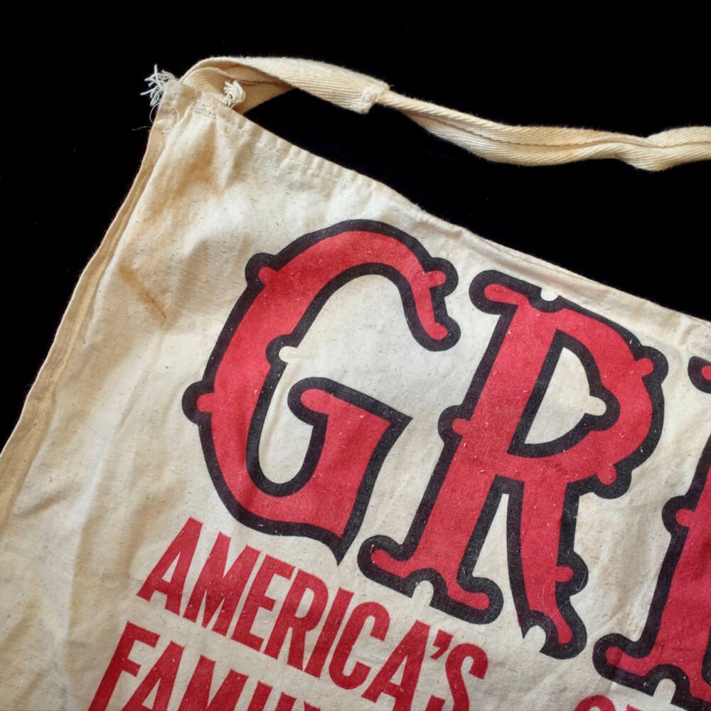 c.1960s Vintage GRIT American Newspaper Bag