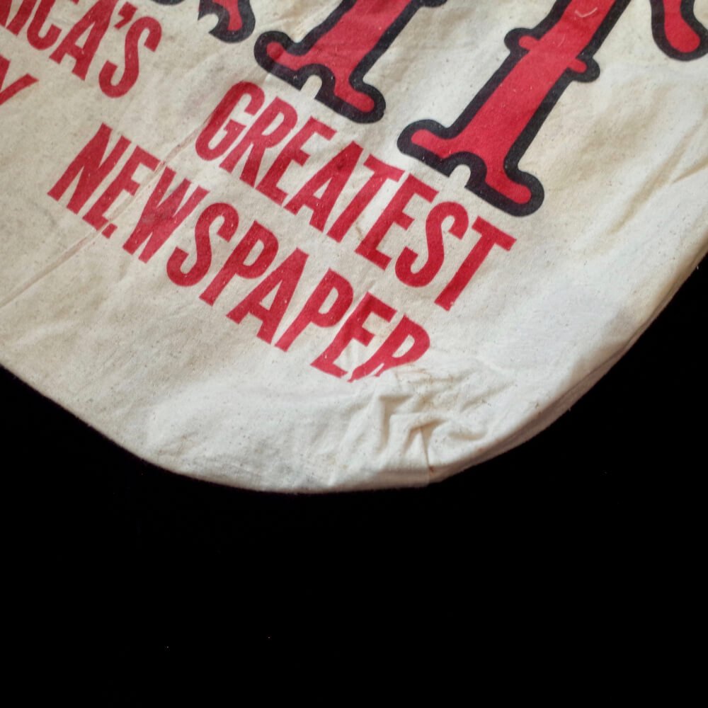 c.1960s Vintage GRIT American Newspaper Bag