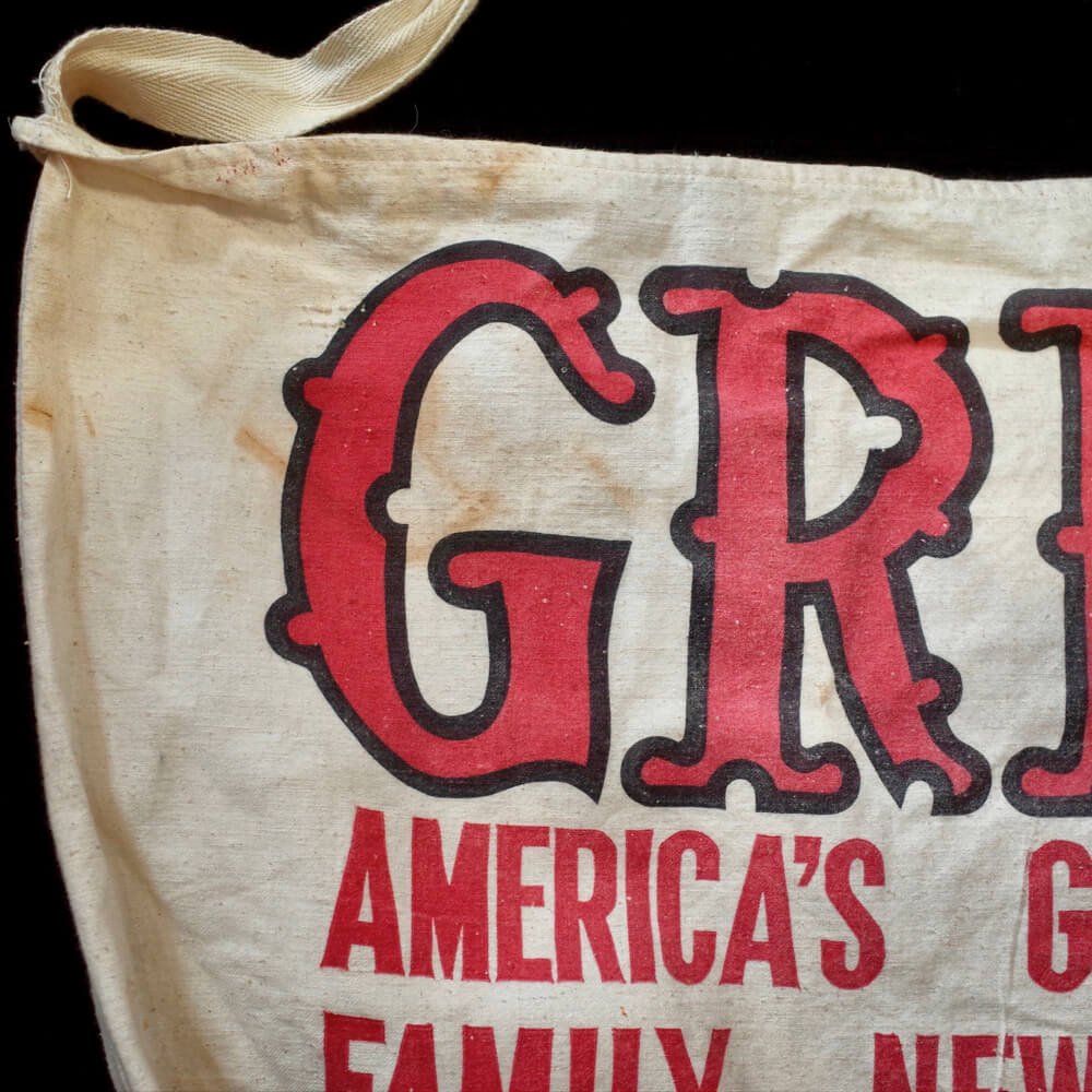 c.1960s Vintage GRIT American Newspaper Bag