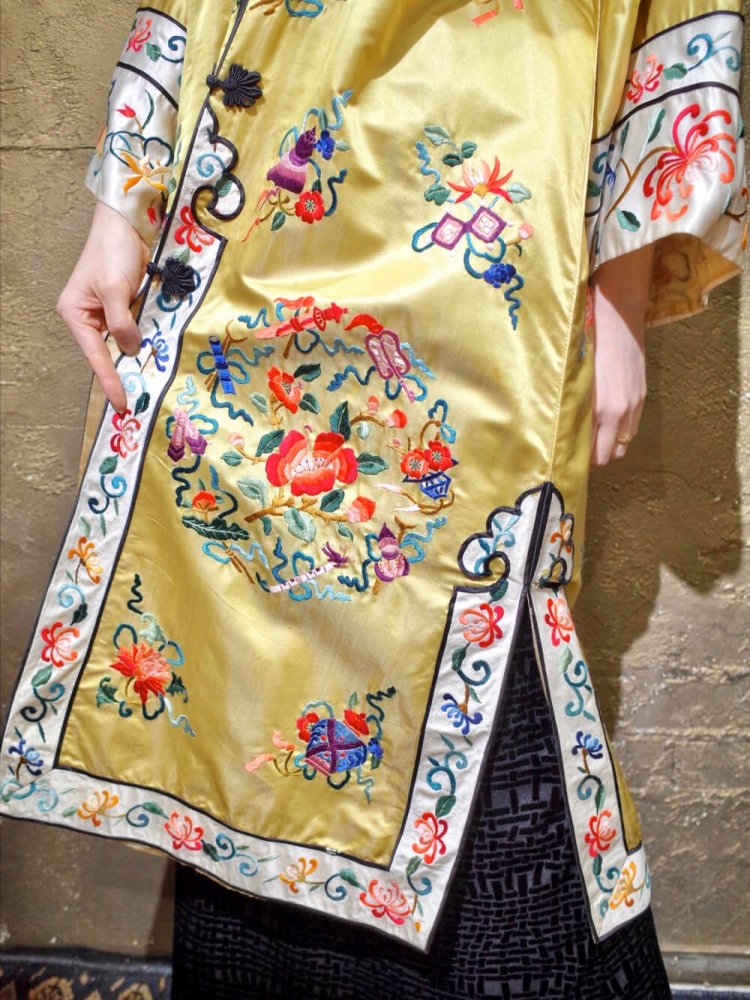 Champion Gold China Embroidery Long Gown