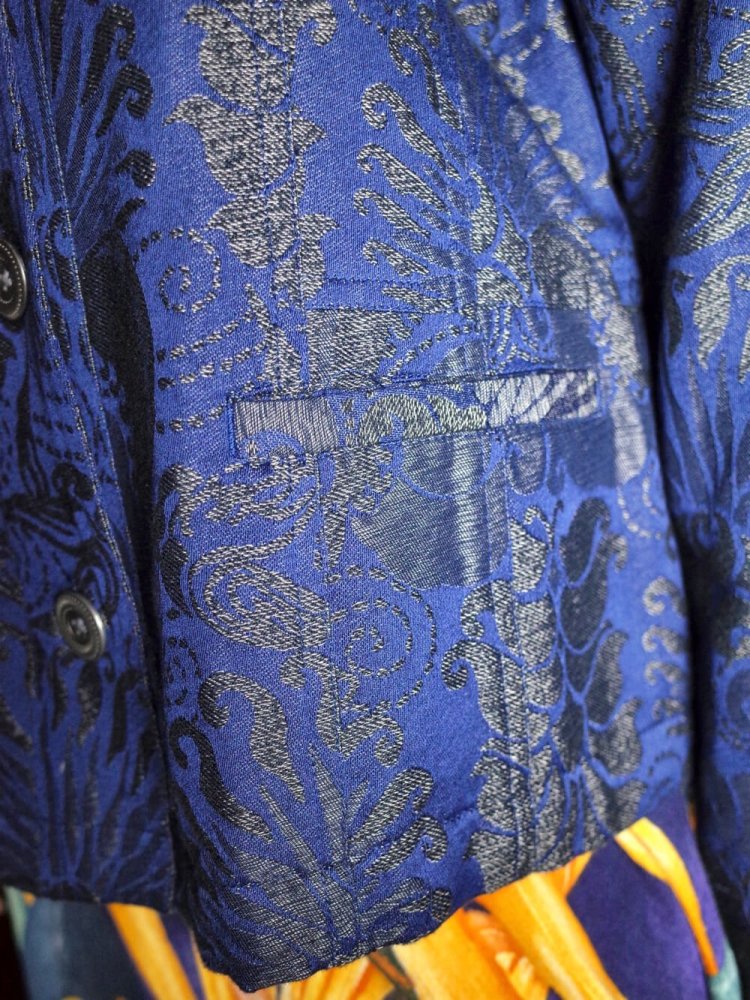 Arabesque Jacquard Navy Jacket