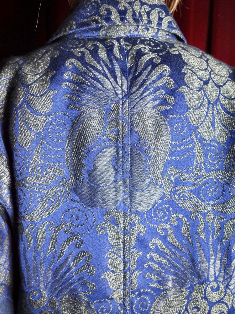 Arabesque Jacquard Navy Jacket