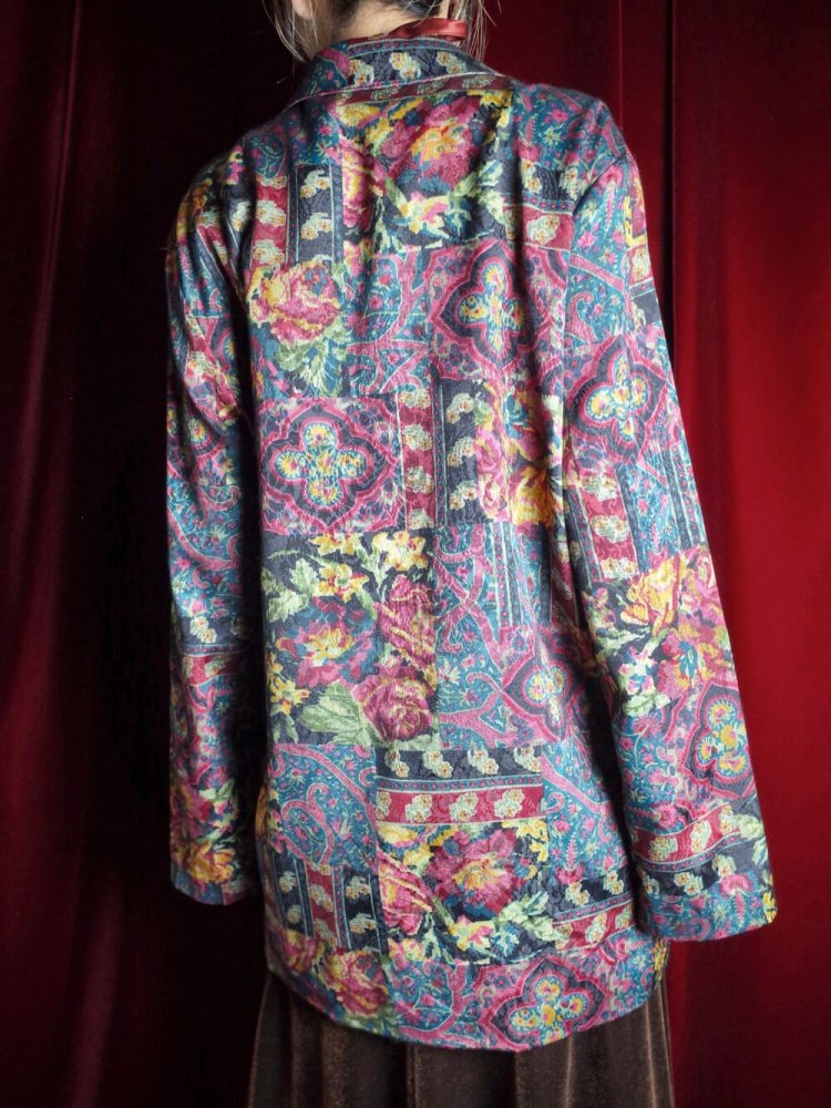 Arabesque & Flower Double Pattern Jacket