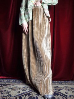 JEANNE MARC / ޡChampagne Gold Pleats Maxi Skirt