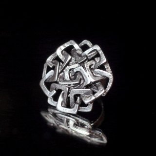 "From Turkey Handcraft" Modern Design Silver Plated Ring