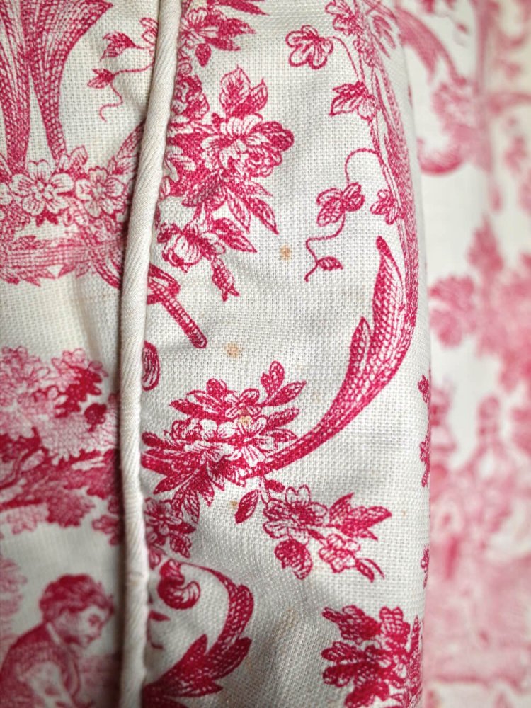 c.1950~60s "Toile de Jouy / ȥɥ奤" Vintage Fabric Bag