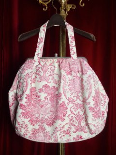 c.1950~60s "Toile de Jouy / ȥɥ奤" Vintage Fabric Bag
