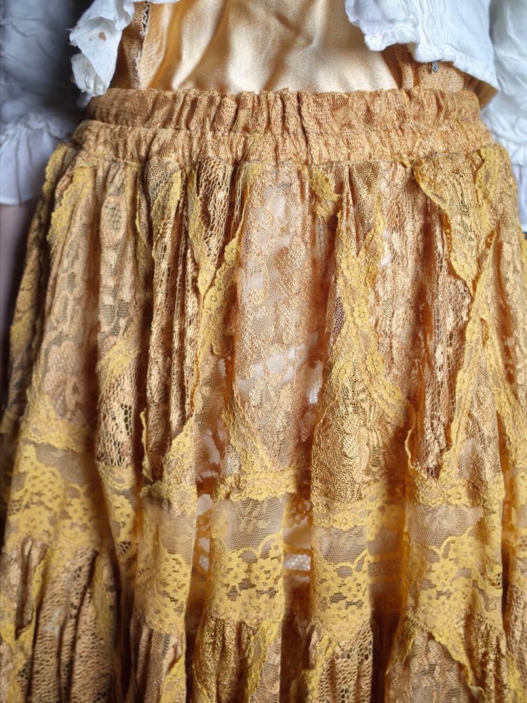 Vintage Dyed Lace Skirt