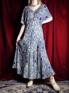 Arabesque Rayon High Waist Dress