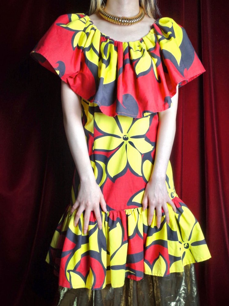 African Ruffle Dress