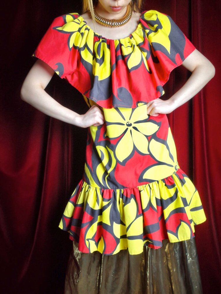 African Ruffle Dress