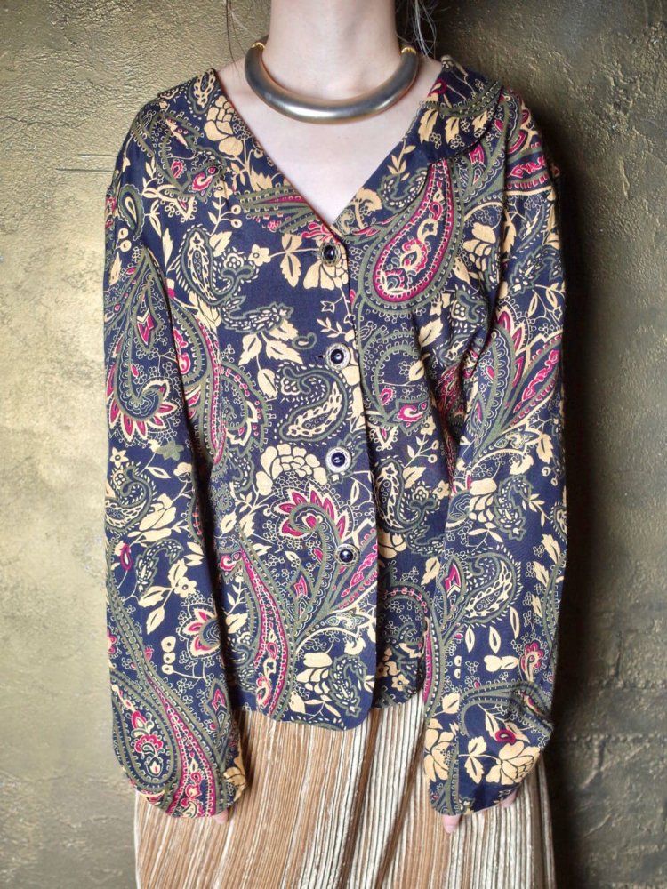 Oriental Paisley Rayon Shirt