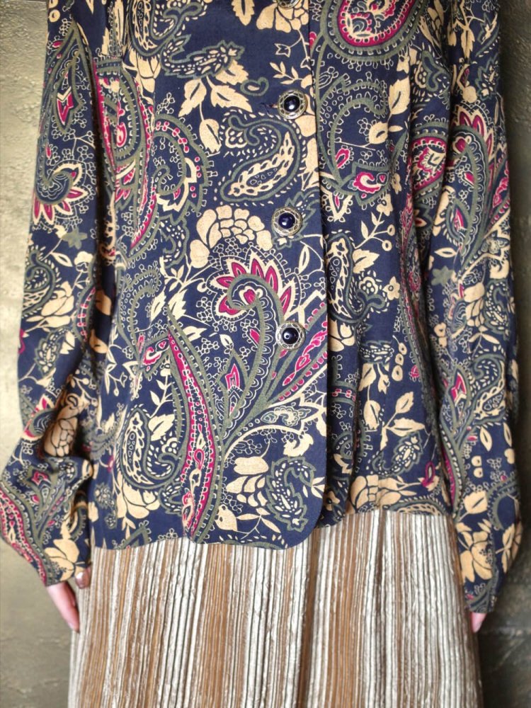 Oriental Paisley Rayon Shirt