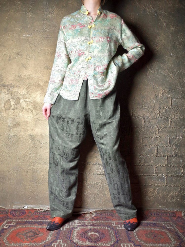   Silk  Linen China Pants