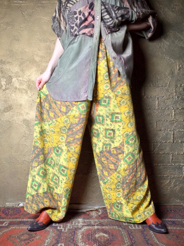 Total Pattern Wide Pants