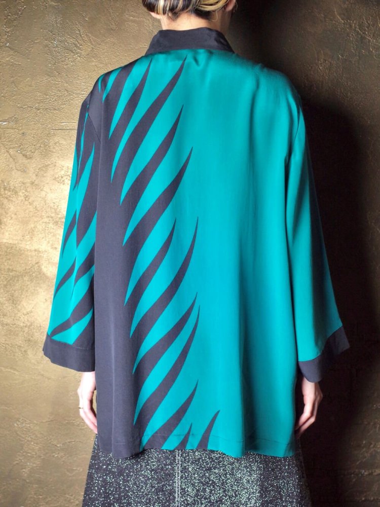 Avant-garde Pattern Silk China Shirt