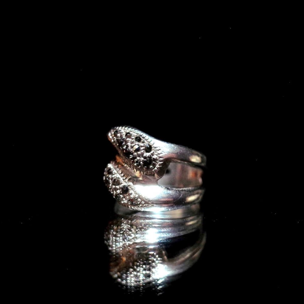 "From Turkey Silver 925 Double Snake Ring