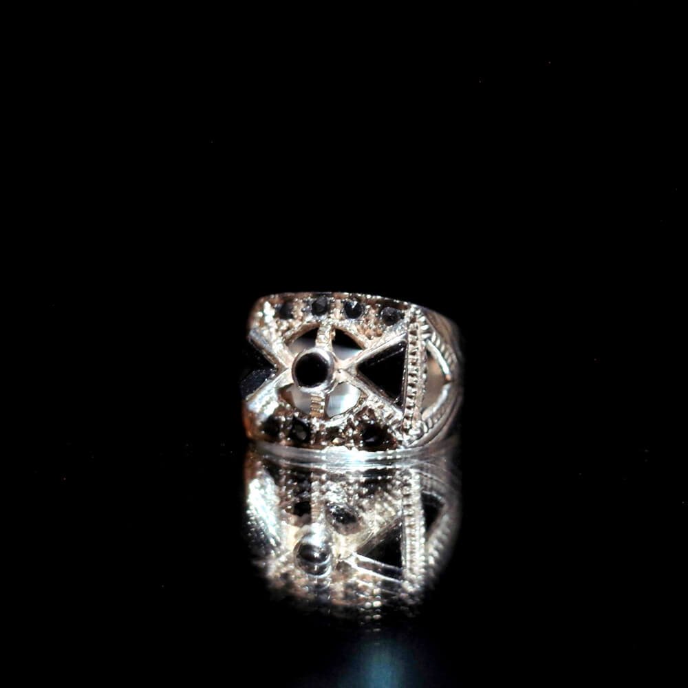 "From Turkey Silver 925 Onyx Classical Ring