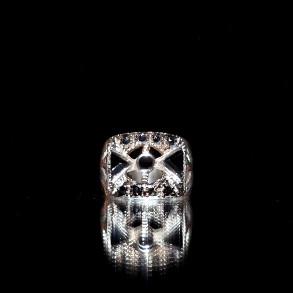 "From Turkey Silver 925 Onyx Classical Ring