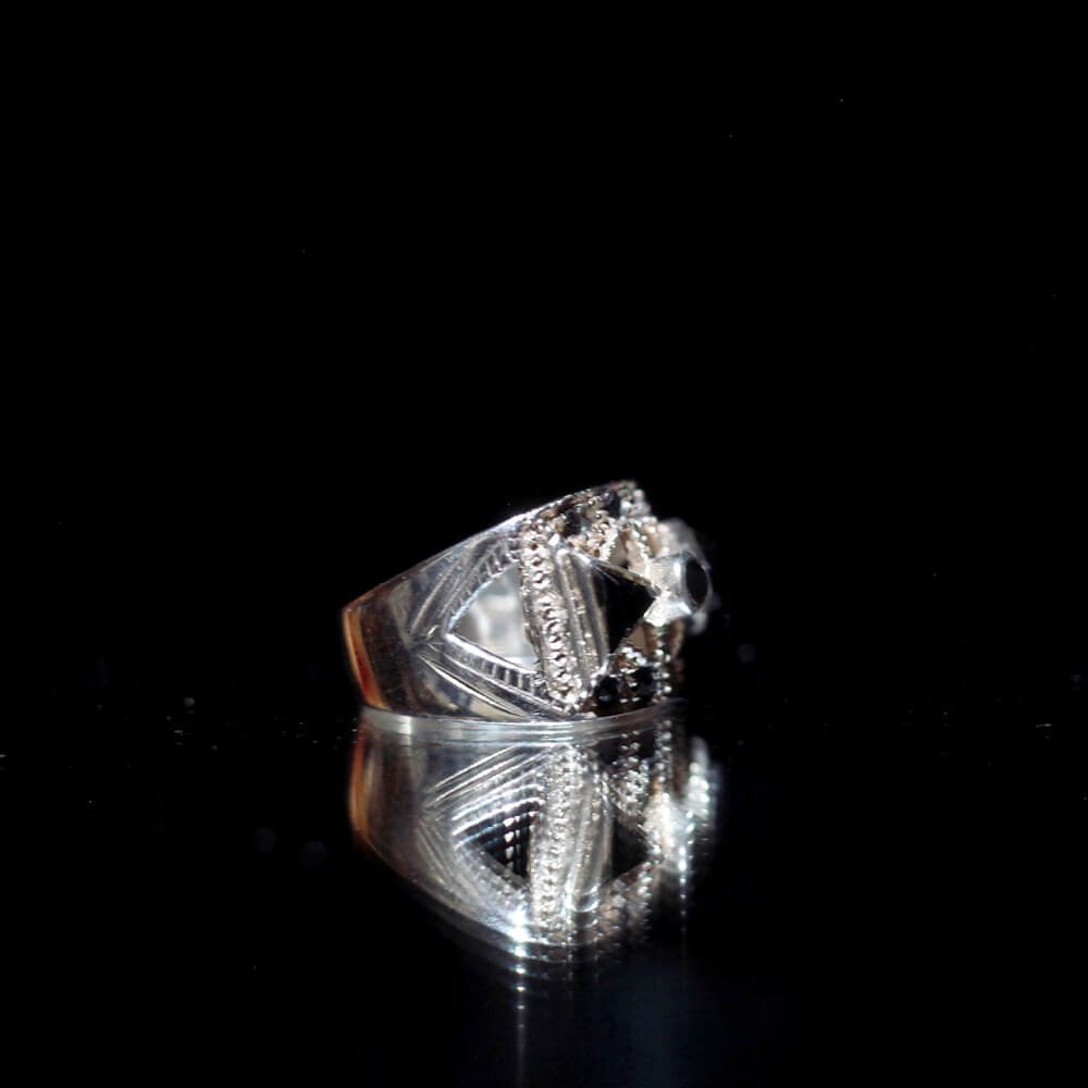 "From Turkey Silver 925 Onyx Classical Ring