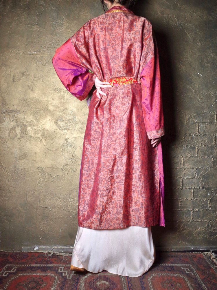  India Silk Patchwork Gown