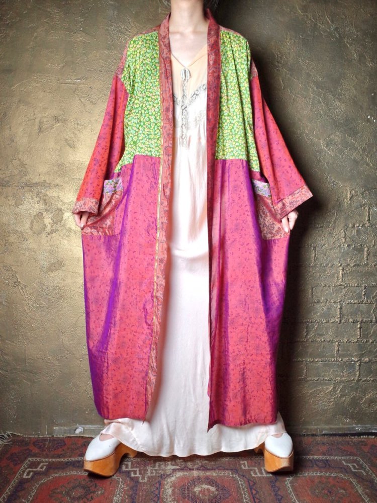  India Silk Patchwork Gown