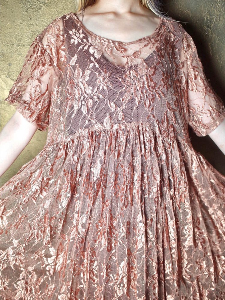 Bronze Lace Dress